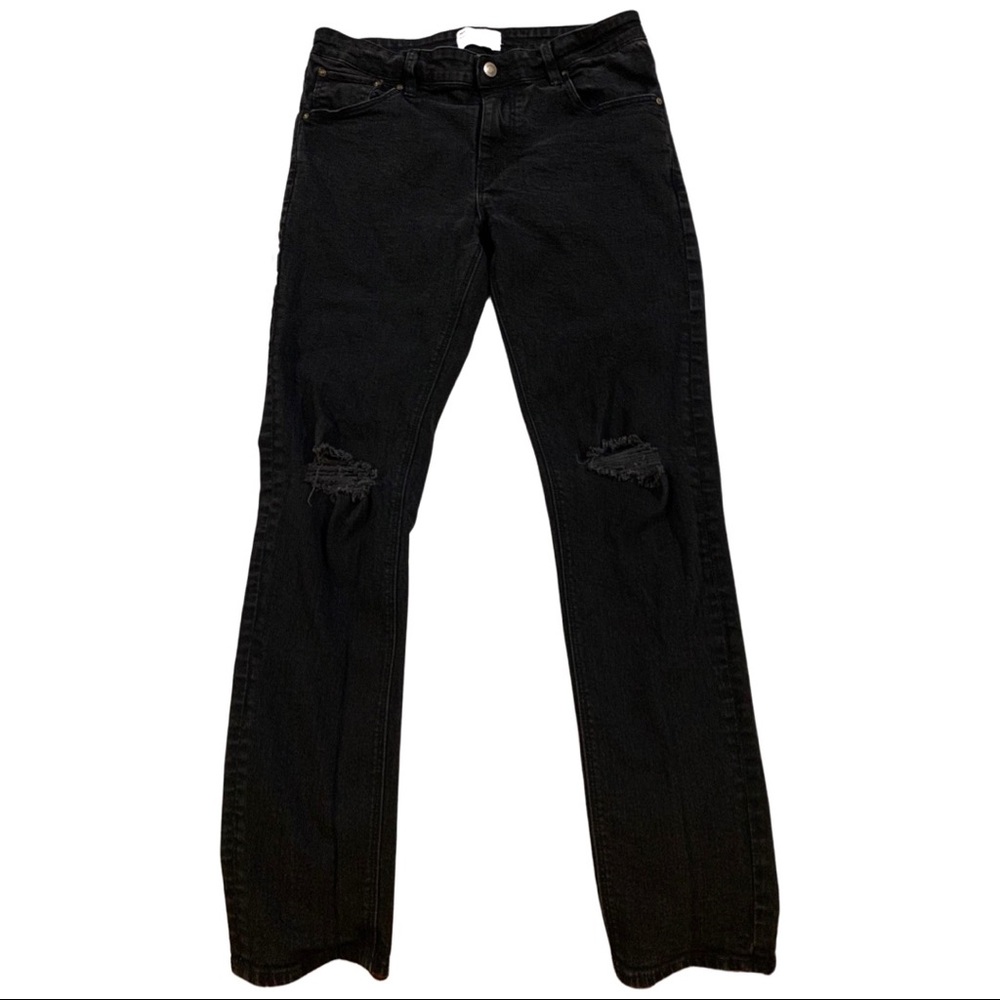 ASOS Skinny Ripped Knee Jeans - Picture 2 of 5